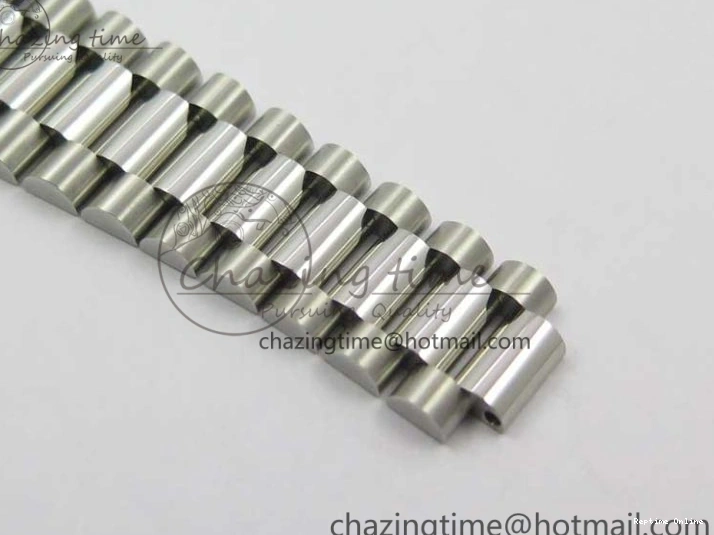 0521 Day-Date 36 SS 128239 Bp Maker Best Edition White MOP Dial Crystral Markers on President Bracelet FlexibleFit 3153